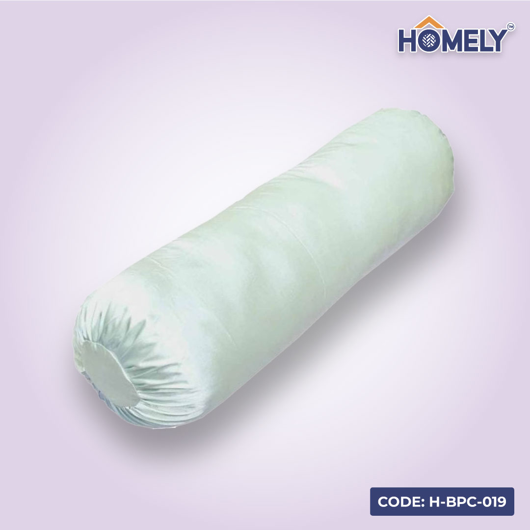 PASTEL GREEN SATIN BOLSTER COVER- H-BC-019