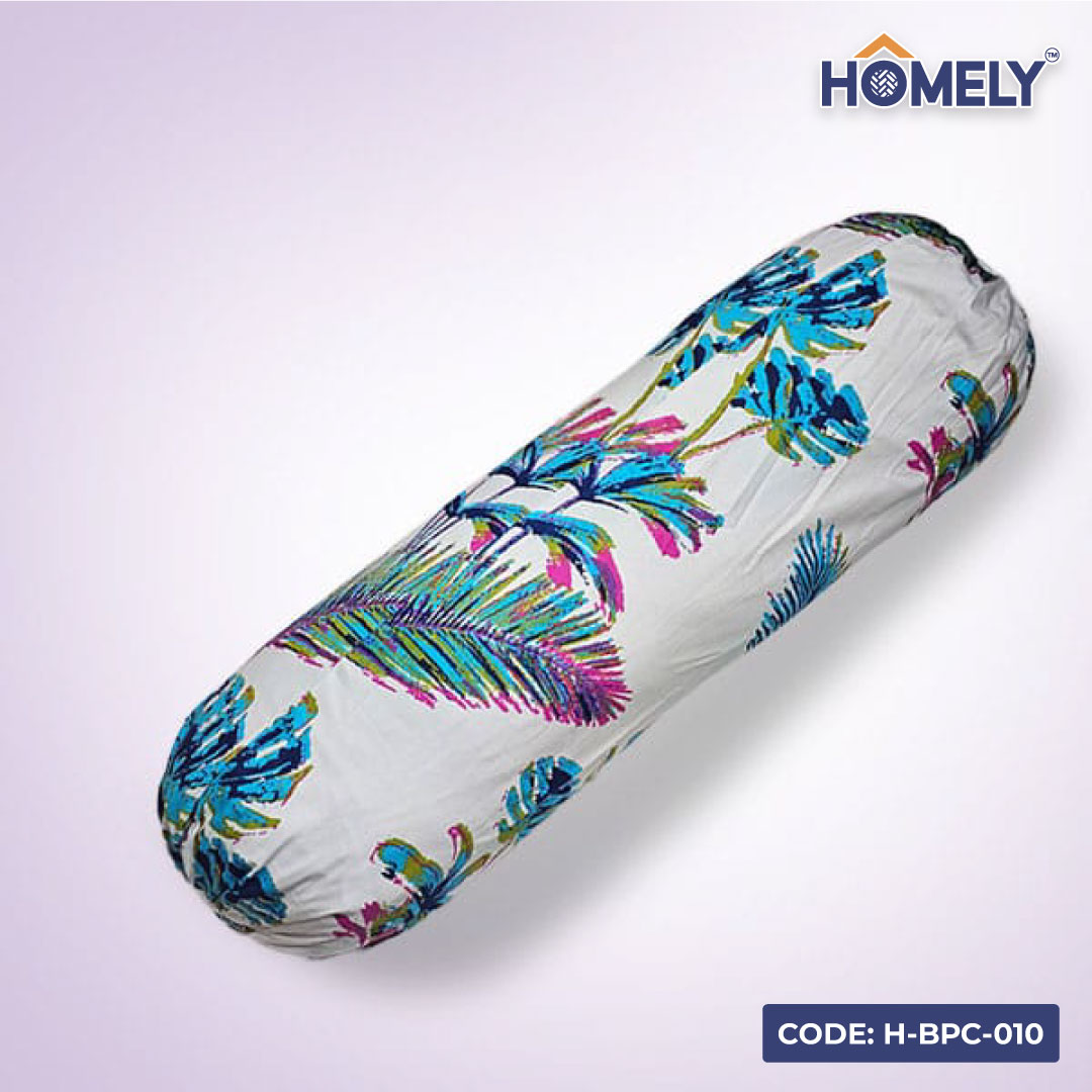WHITE FOREST BOLSTER COVER- H-BC-010