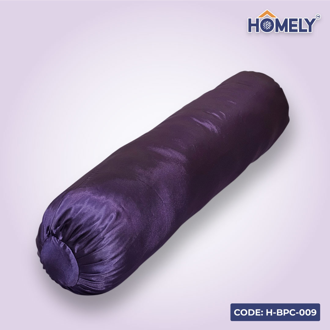 CYBER GRAPE SATIN BOLSTER COVER- H-BC-009