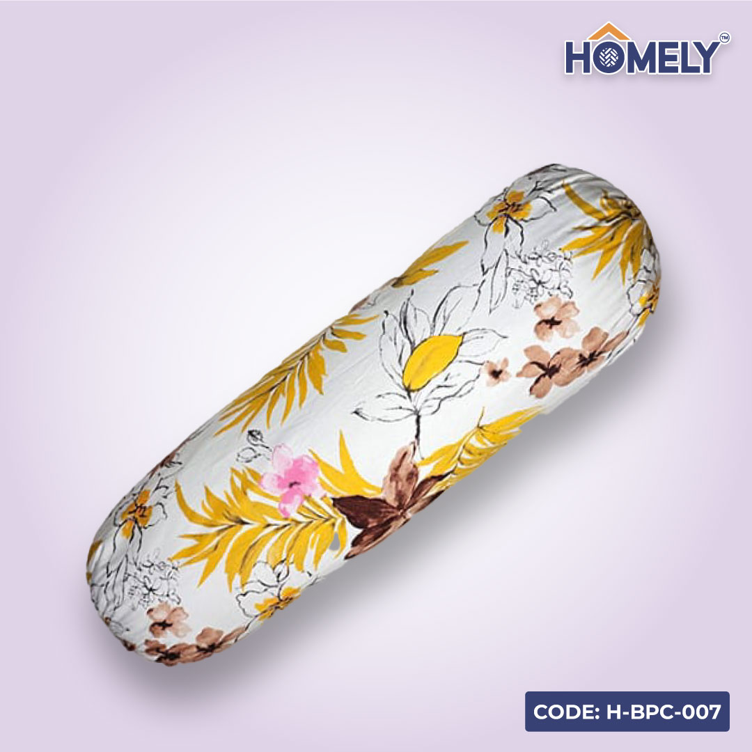 SUNSET FLOWERS BOLSTER COVER- H-BC-007